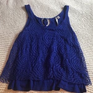 Lauren Conrad lace overlay tank